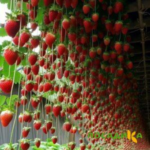 Клубника ампельная Анастасия купить по цене от 370р. в интернет-магазине «Посадика» с доставкой почтой в в Усинске и по всей России – [изображение №1].